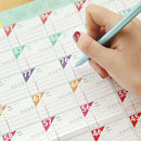 100 Day Countdown Calendar Learning Schedule Periodic Table Gift Study-Plan O5Z4