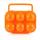 2PCS 6-Cell Egg Box Folding  Egg Holder Storage Box Container Hiking Picnic SFH