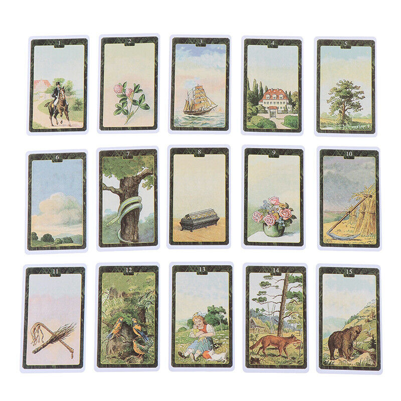36Pcs/box Lenormand Oracle Cards English Version Board Game Tarot Deck CardS Ew