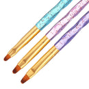 3 Pcs UV Gel Nail Art Brush Acrylic Painting Pen Kit For Salon Manicure DIY