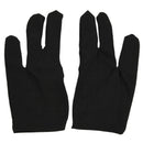 5 x 3 Fingers Gloves for Cue Billiards Snooker, Black