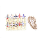 10x Newly cartoon plane wooden clip photo paper craft diy clips clothespin'clips