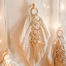 Bohemian Leaves Tassel Macrame Woven Wall Hanging Tapestry Home Art Decors