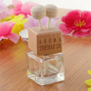 Car Air Freshener Hanging Glass Bottle for Essential Oils Car Perfume Bottle