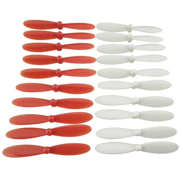 20 Pcs White&Red Durable Propeller for Hubsan X4 H107L H107C H107D RC Drone