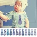 12pcs/Set Cute Baby First Year Monthly Necktie Milestone Stickers Photo Prop