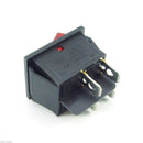 2Pcs Red Black 4 Pin DPST on/off 2 Positions AC 250V/15A 125V/20A Rocker Us H3C0