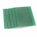 5x 6x8cm perforated grid board printed circuit board PCB board green