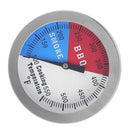 2Pieces BBQ Smoker Temperature Gauge Grill Thermometer for Meat Cooking
