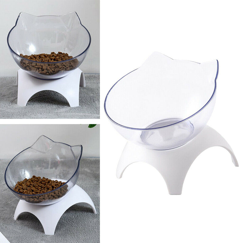 Cat Kitty Dog Elevated Bowls Raised Container For Small Teddy Single Bowl