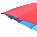 Large Bright Multi Colorful Rainbow Golf Umbrella Unisex Parasol LJ