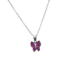 Lady Sensitive Thermo Mood Color Change Butterfly Pendant Necklace Bridal Charm