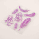 Feather Flower Silicone Clear Rubber Stamps Seal Scrapbooking Album Card Diary