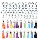 125Pcs/Set Key Chain Ring Pendants Tassel Bulk for DIY Crafts Jewelry MakiES