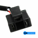 1 Pair H13 To H4  Anti-Flicker Decoder Round LED Headlight Kit For Jeep Wrangler