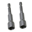 2x 10mm Hexagonal Socket Magnetic Nut  Drill Bit Adapter 1/4 "Shank
