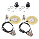 2pc Acoustic Guitar Transducer Prewired Amplifier Piezo Pickup For Ukulele