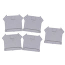 5pcs UK series Terminal Accessories End Cover Plate Rail Terminal BX