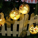 8cm Transparent Christmas Ball LED Lights Tree Ornament Plastic Bauble Xmas U8I6