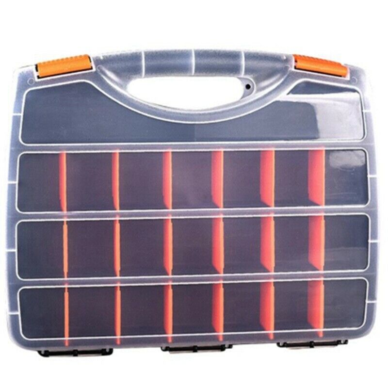 B-380 Portable Parts Box Screw Storage Box Metal Parts Hardware Screwdriver U6G7