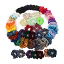60Pc Velvet Hair Scrunchies Set Soft Elegant Hair Bobble Elastics Hair Bands