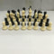 Tournament Chess Pieces Set Weighted Plastic Pieces with King Black&White WAR