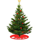 Christmas Tree Stand Skirt Dress Santa Claus Elk Snowman Holiday Party DIY Decor