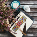 DIY Special Shaped Diamond Painting Creative Leather Bookmarks with Tassel