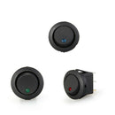 3 Pcs 16A 12V LED Dot Light Car Boat Round Rocker ON/OFF  Switch High Quality S