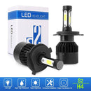 1 Pair H4 Car LED Headlight Kit 6500K 8000LM Hi-Low Beam Headlamp Bulbs