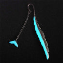 Luminous Night Whale tail Bookmark Label Read Maker Book Mark StationeryCopper F