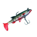 5Pcs Soft Bait Lead Head Fish Lures Bass Fishing Tackle Sharp Hook T Tail N1Q8