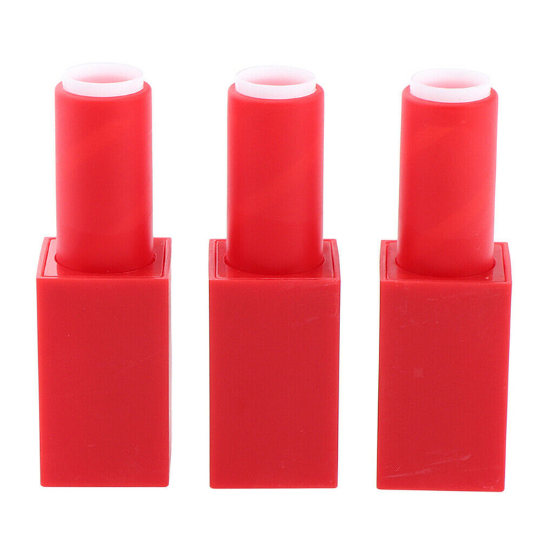 3Pcs DIY Crafting Kit Lipstick Tubes Empty Plastic High-end Lipstick Containers