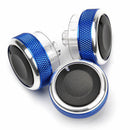 3Pcs Air Conditioning Heat Control Switch Knob For Ford Focus 2 MK2 3 MK3 Blue