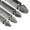 4x Universal Broken Bolt Metal Remover Screw Extractor Easy Out Drill Bits Stud