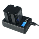 NP-FZ100 Battery Dual Slot Charger USB Input Portable For Sony Alpha 9 A9 9R