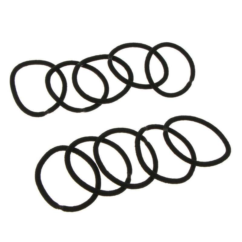 20 Pieces Assorted Black Elastic Rubber Band Rope for DIY Hair Accessories Hair