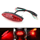 Red 15 LED Motorcycle ATV Bike Brake Stop Tail Light Rear Lamp DC 12V Universal