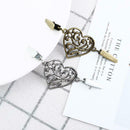 6pcs Metal Buckle Retro Sweater Cardigan Shirt Duck Clip for Clothing Decoration