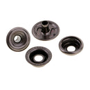 60 Sets Snap Fasteners Press Studs Sewing Rivets DIY Leather Craft 12.5/15mm