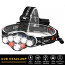 250000LM 6X T6 LED Headlamp Rechargeable Head Light Flashlight Lamp+Battery