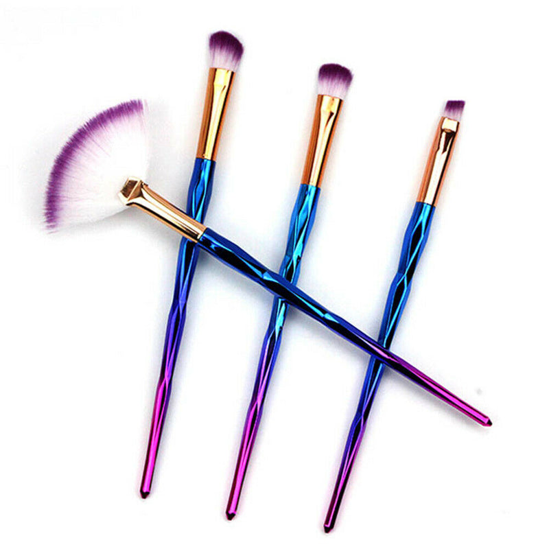 4pcs Gorgeous Brushes Makeup Set Design Diamond Handle Powder Eyes Beauty Pens