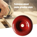 Woodworking Grinding Wheel Sanding Polishing Wood Carving Tool (Wine Red) A
