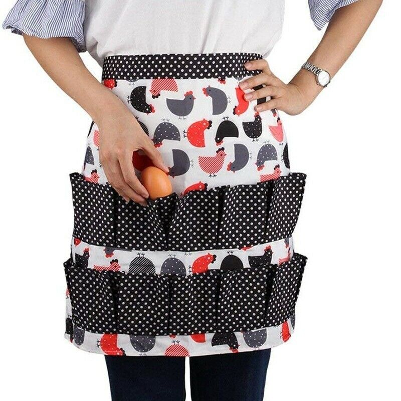 Egg Gathering Apron Egg Holder,Apron for Collecting Hens Eggs,Duck/Teal/GoosJ5U5