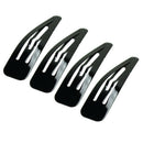 20Pcs Women Girls Kids Black Metal Hair Snap Clips Barrettes Accessorie DES
