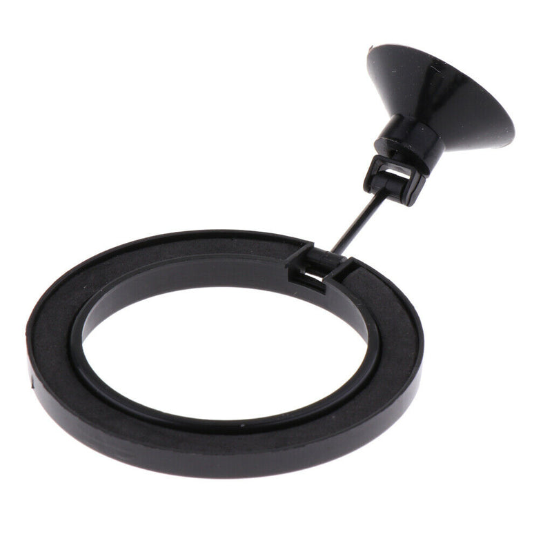 Betta Feeding Ring Aquarium Fish Feeding Ring With Suction Cup Black 10 Pack
