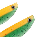 2pcs Soft Silicone Bait Artificial Simulation Worm Lure T Tail Lifelike Bait