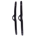 2Pc Black Standard Rubber Fin Strap Scuba Diving -Universal Fits Most Fins L