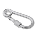 Stainless Steel Safety Carabiner Spring Screwgate for Camping Hammock 6x60mm