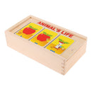 Children Story Telling Puzzle Wood Board Kids Educational Toys Creative Gift